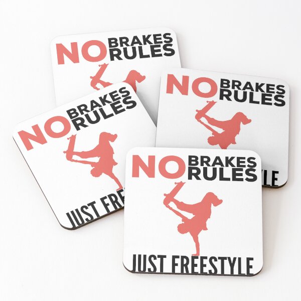 Item preview, No Brakes, No Rules, Just Freestyle Skateboarding designed and sold by bumperapparels.