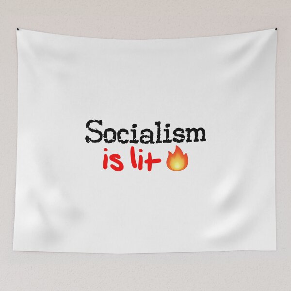 Item preview, Socialism is Lit! designed and sold by DoodleDashCollective.