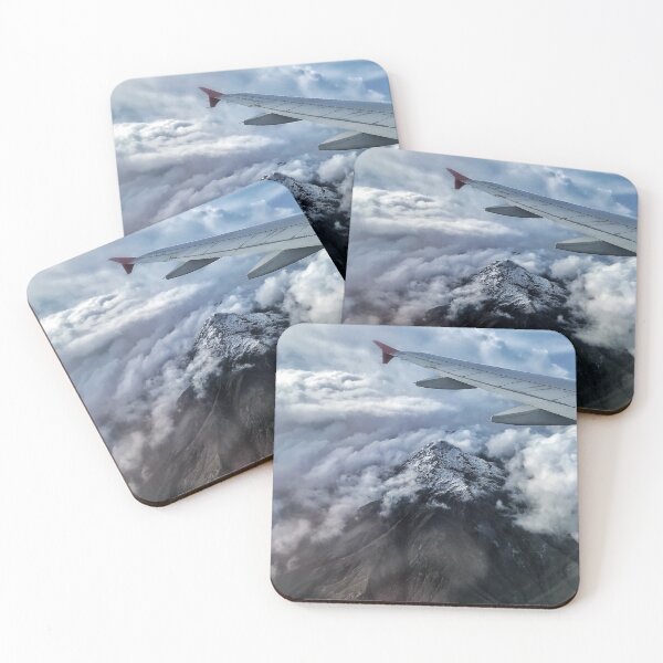 Item preview, Ecuadorian Mountaintop Glacier From Plane Through the Clouds designed and sold by kayleefisherr.