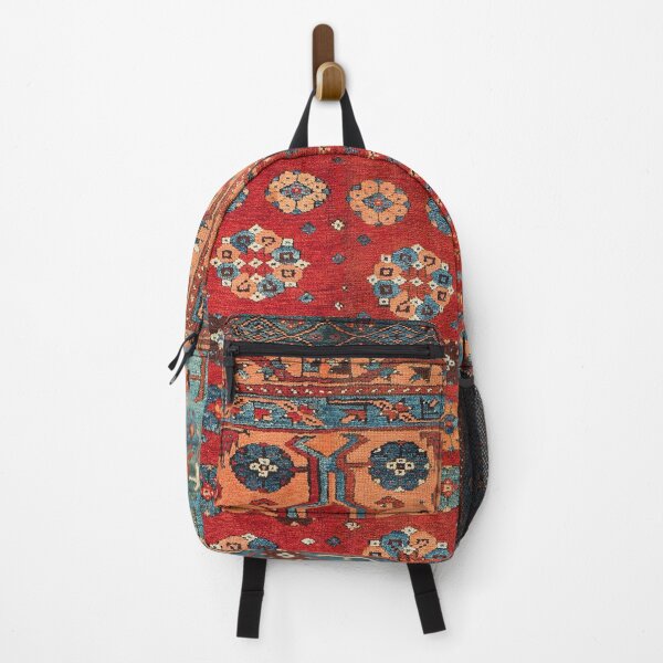 Item preview, Ladik Vintage Antique Turkish Village Rug Print designed and sold by Vicky Brago-Mitchell®.