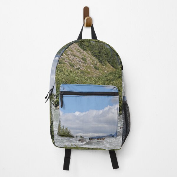 Item preview, Mountain River Green Woods Alpine Landscape designed and sold by Anna Lemos.