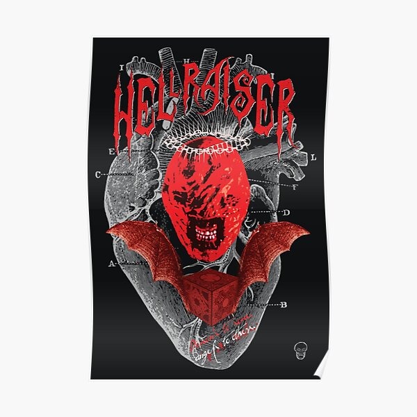 Hellraiser Chatterer Cenobite Hellbound Heart Poster By Nicholasvince Redbubble