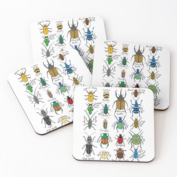 Item preview, Beetles || Bugs || Insects || Pattern designed and sold by Hilary Leslie.