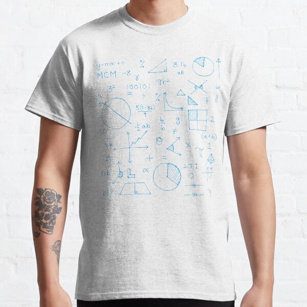 Math formulae (blue) Classic T-Shirt