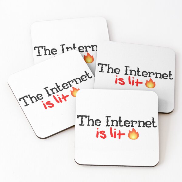 Item preview, The Internet is Lit! designed and sold by DoodleDashCollective.
