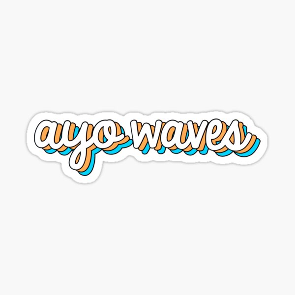 Vista previa del artículo con la obra «Pepperdine Ayo Waves», diseñado y vendido por mayafoleyy.