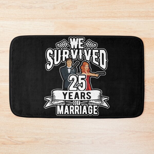 Item preview, We survived 25 years of marriage! designed and sold by Cutebutfunny.