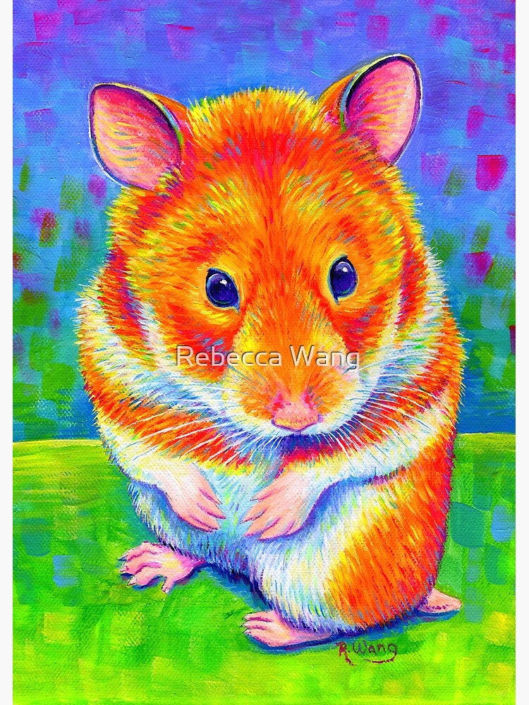 Colorful Rainbow Golden Hamster by lioncrusher