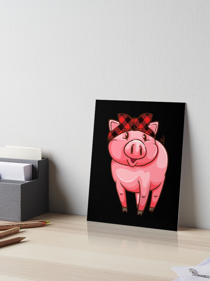 Pig With Bandana Caro T-Shirt. Awesome Gift For Holidays Pig With Bandana Caro T-Shirt. Awesome Gift For Holidays