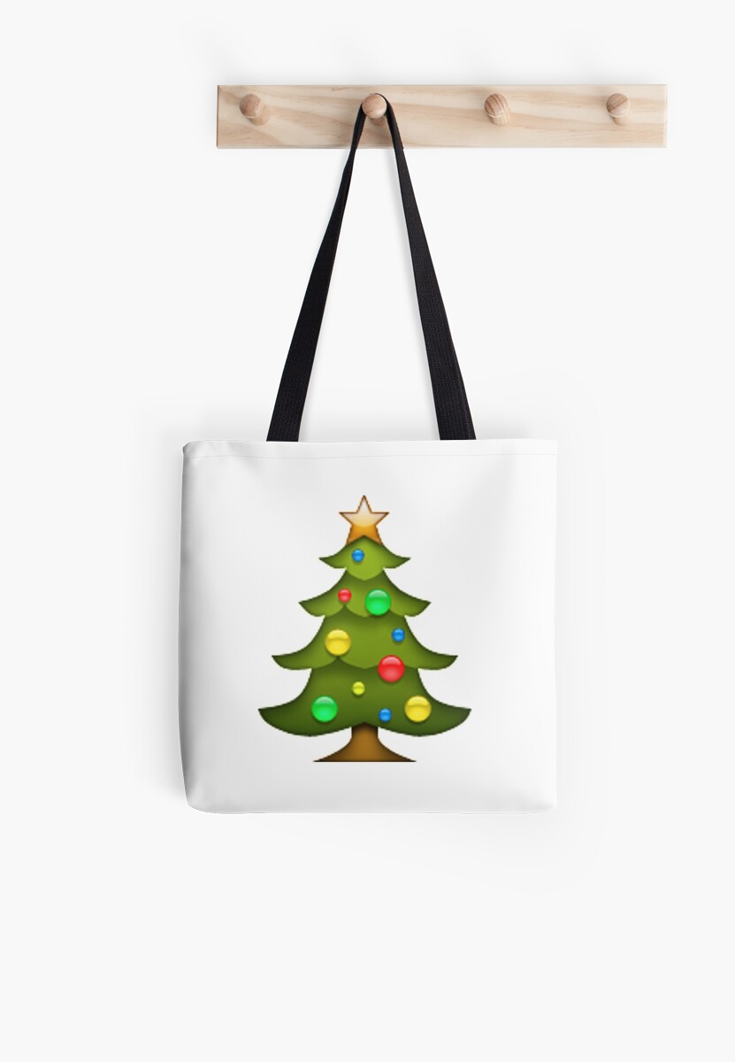  Christmas  Tree Emoji  Tote Bags by nojams Redbubble