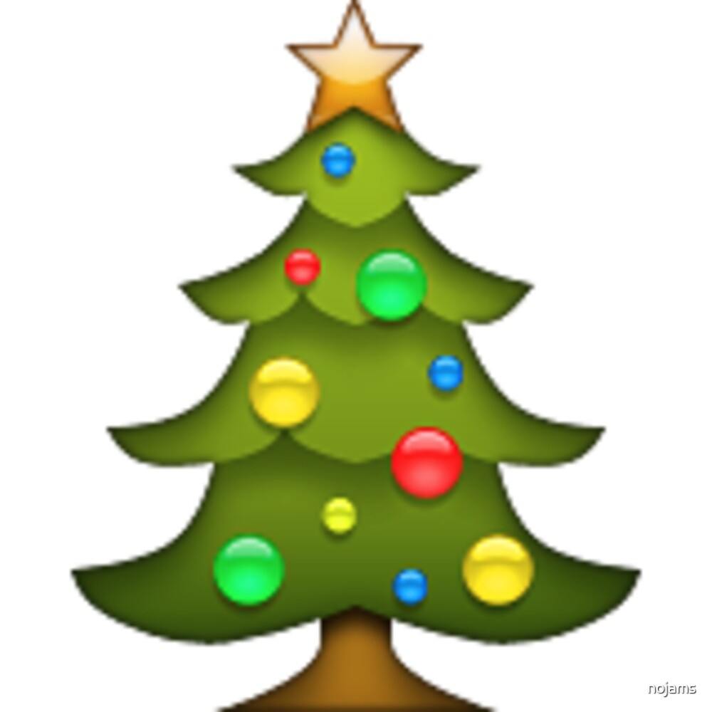  Christmas Tree Emoji  by nojams Redbubble