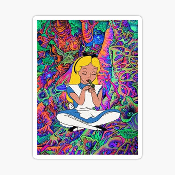 Item preview, Alice In Wonderland Psychedelic  designed and sold by ameliam22.