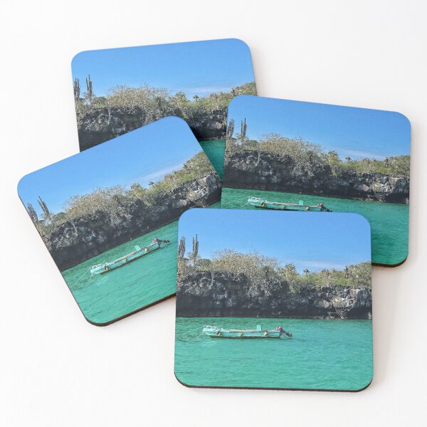 Item preview, Galapagos Island Boat Floating in Lagoon  designed and sold by kayleefisherr.