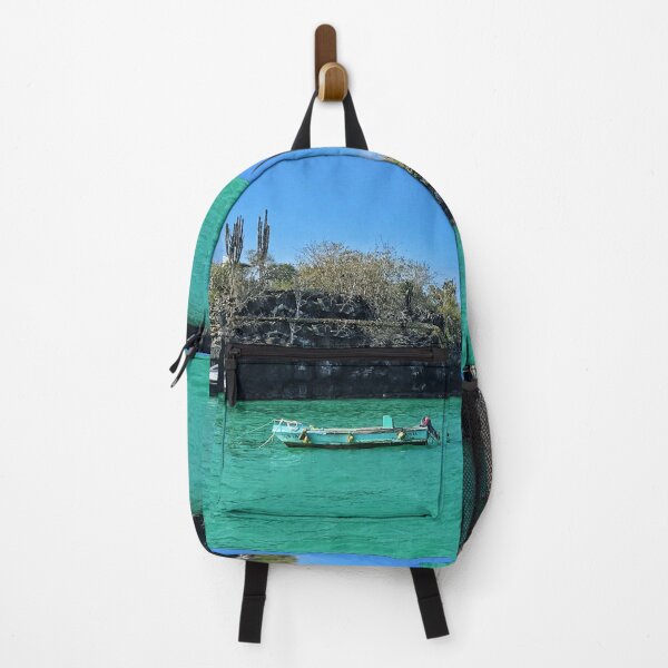 Item preview, Galapagos Island Boat Floating in Lagoon  designed and sold by kayleefisherr.