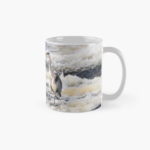 Item preview, Heron on Graiguenamanagh Weir, River Barrow, County Kilkenny, Ireland designed and sold by AndrewJonesFoto.