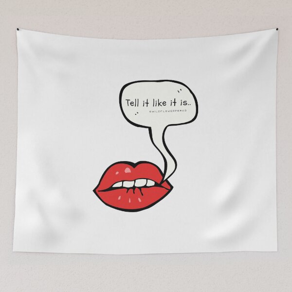 Item preview, No Lip Service Please Tell It Like It Is  designed and sold by wildflowerperks.
