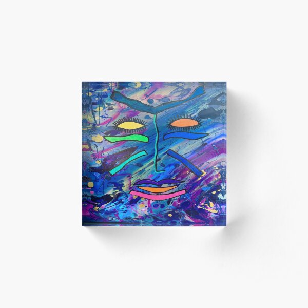 Afro Jamaican Design Acrylic Block