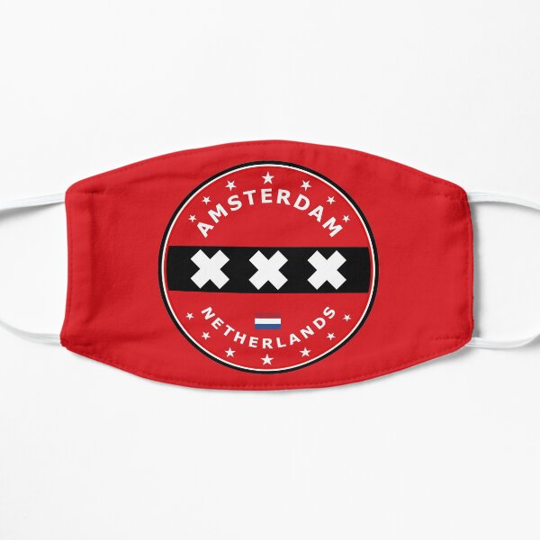 Drapeau d'Amsterdam, cercle Masque sans plis
