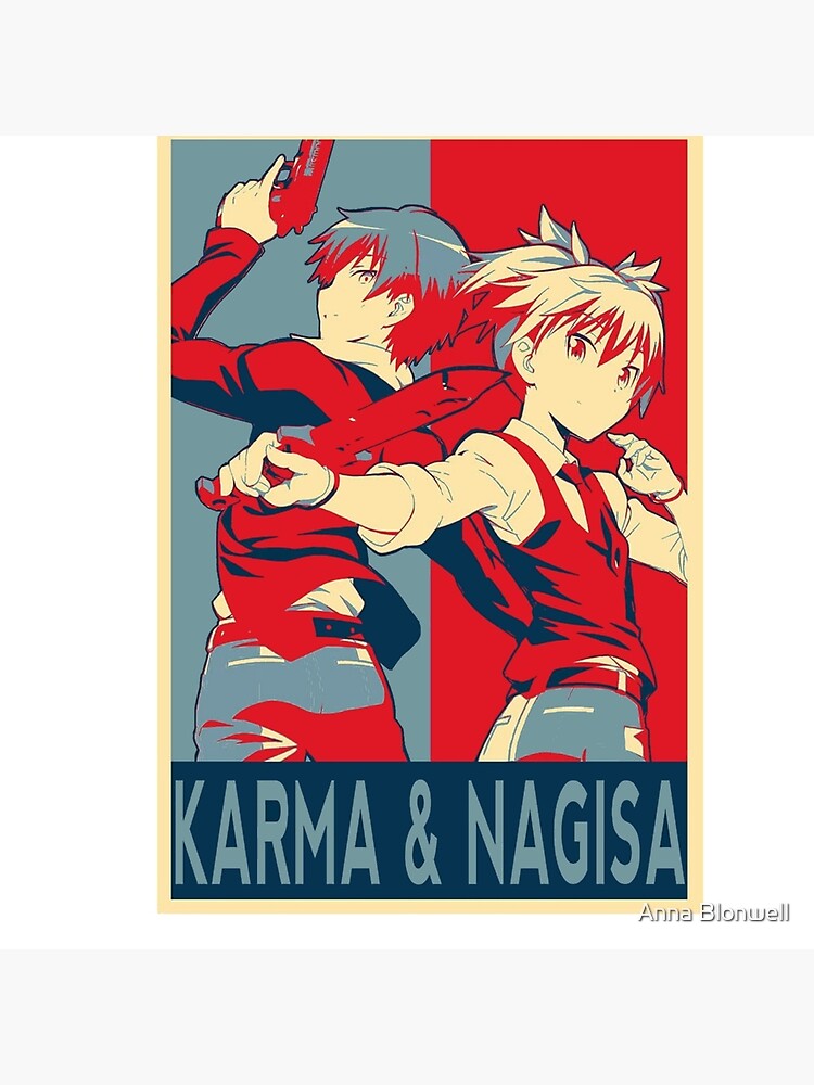 "Assassination classroom, Karma Akabane X Nagisa fanart !" Throw Pillow
