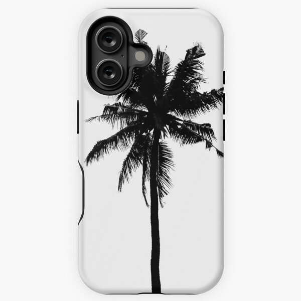 Vista previa del artículo con la obra «Exótica palmera tropical en blanco y negro», diseñado y vendido por Mixcellanium.