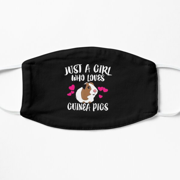 Just a Girl Who Loves Her Guinea Pig Flat Mask