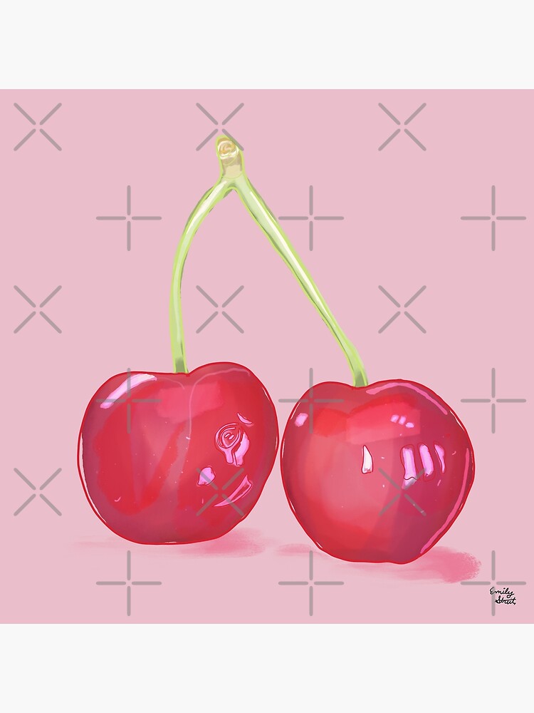 Cherry Pop Art Art Print for Sale by EmilyStreit-Art