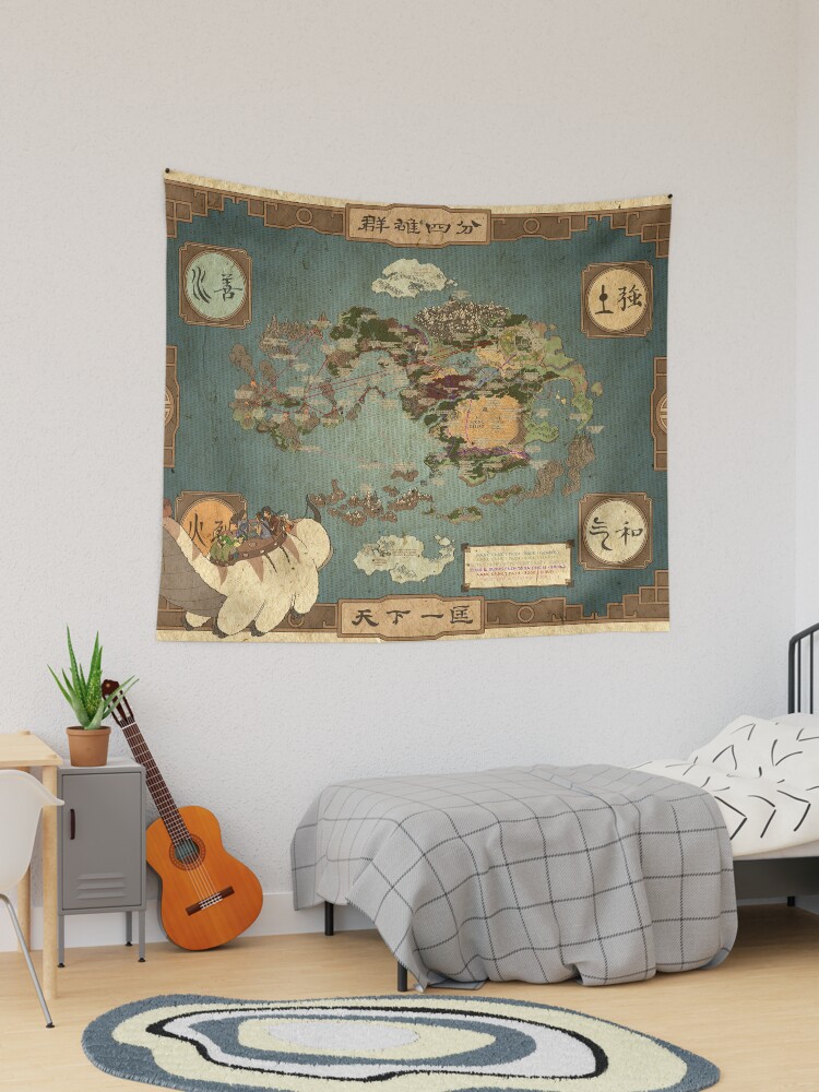 avatar the last airbender map I Tapestry for Sale by Dank your Style Redbubble