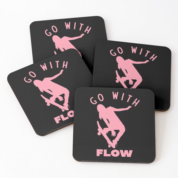 Item preview, Go with Flow pink designed and sold by bumperapparels.