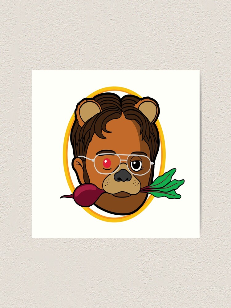 Bears Battlestar Galactica Fine Art Print The Office Dwight Schrute Live Beets
