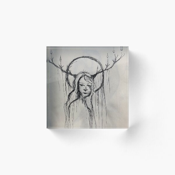 Reluctant Forest Queen Acrylic Block