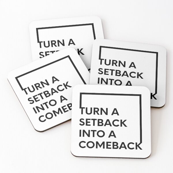 Item preview, Turn a setback into a comeback designed and sold by bubbliciousart.