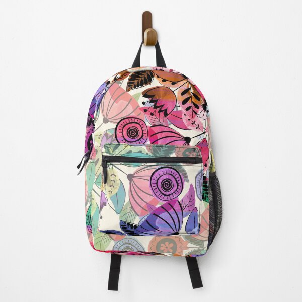 Item preview, Pink and indigo flower pattern designed and sold by famenxt.