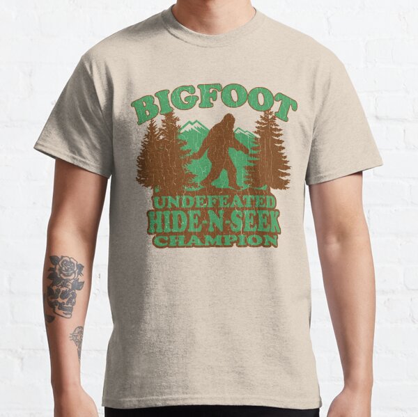 Bigfoot Hide N Seek Champion (vintage distressed) Classic T-Shirt