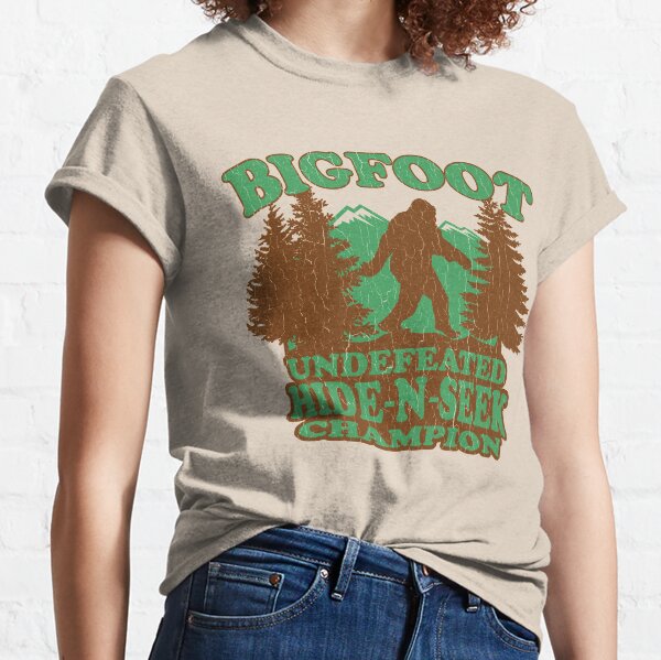 Bigfoot Hide N Seek Champion (vintage distressed) Classic T-Shirt