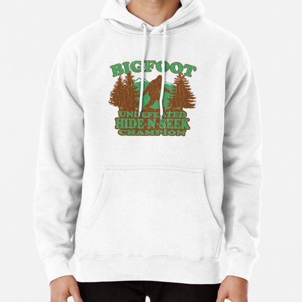 Bigfoot Hide N Seek Champion (vintage distressed) Pullover Hoodie