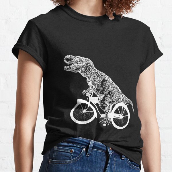Item preview, Bike and t rex dinosaur silhouettes designed and sold by Collagedream.