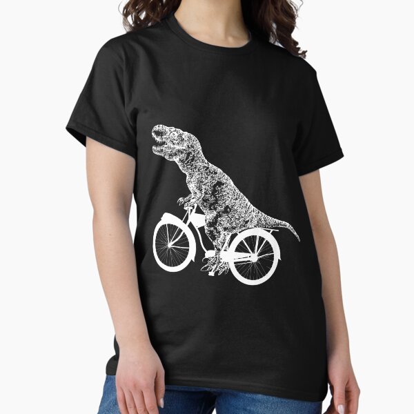 Item preview, Bike and t rex dinosaur silhouettes designed and sold by Collagedream.