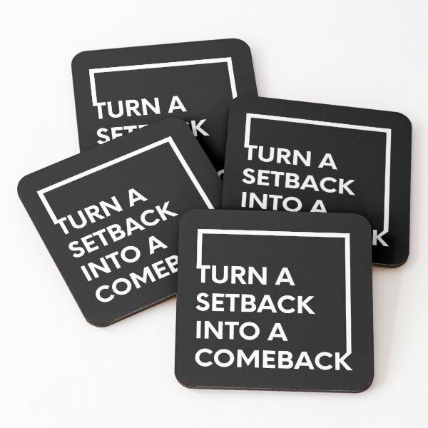 Item preview, Turn a setback into a comeback designed and sold by bubbliciousart.