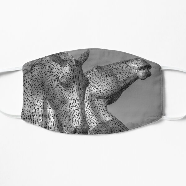 Kelpies - Black and White Flat Mask