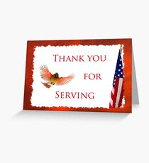 THANK YOU FOR SERVING Greeting Card