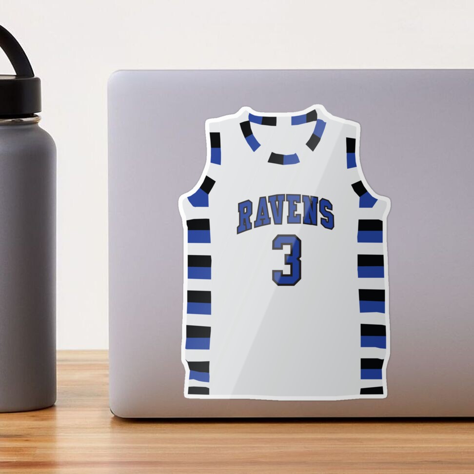 Nathan Scott One Tree Hill Basketball Jersey (White) Sticker for Sale by  arielhills