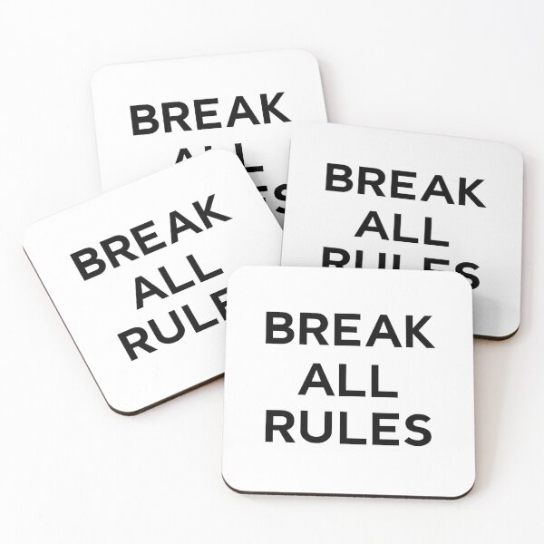 Item preview, Break All Rules BLACK designed and sold by bumperapparels.