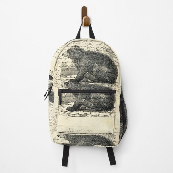 Item preview, dark academia rustic cabin woodland animal mountain forest grizzly bear designed and sold by LEILA ART SPACE.