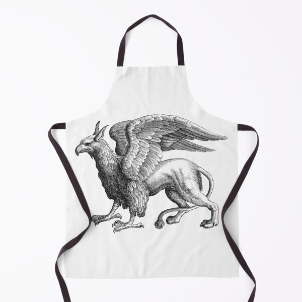 Item preview, Griffin, the powerful mythical hybrid beast - Black and white designed and sold by Kinisis.