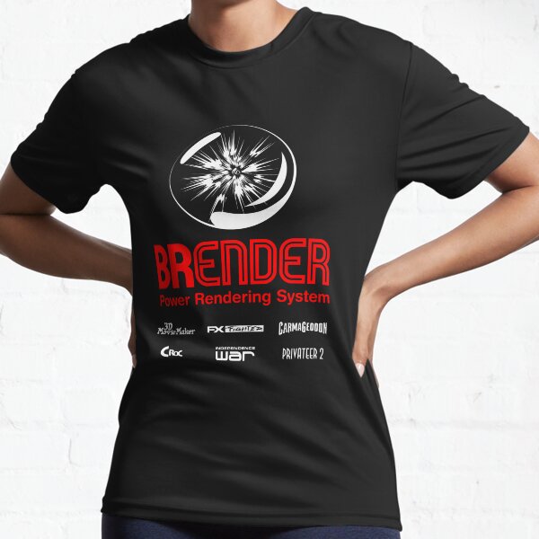 BRender Power Rendering System Active T-Shirt