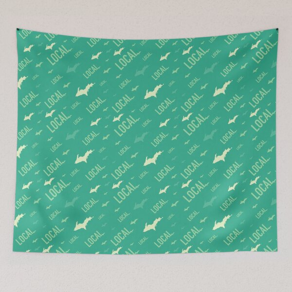 Item preview, Local Upper Peninsula Verdant Green Pattern designed and sold by Jarrod Vandenberg.