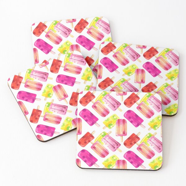 Item preview, Fruity popsicles seamless pattern in watercolor  designed and sold by Bonheurem.