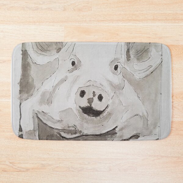 Item preview, Happy pig pen and ink drawing designed and sold by Diana Evensen.