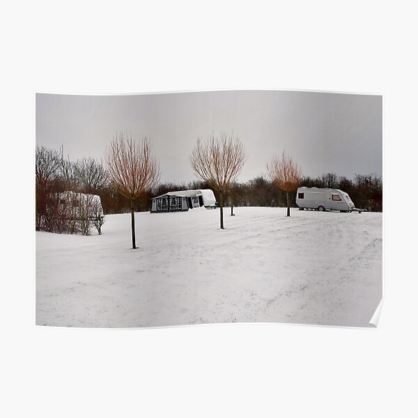 "Winter campsite" Poster