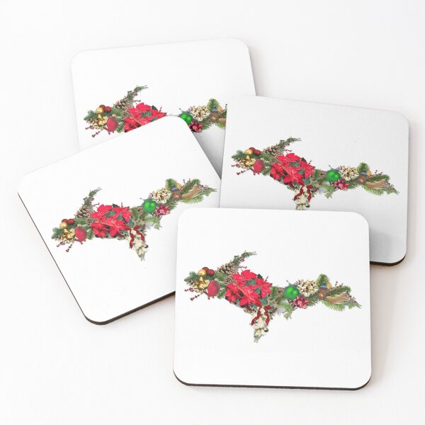 Item preview, Christmas Upper Peninsula Outline designed and sold by Jarrod Vandenberg.